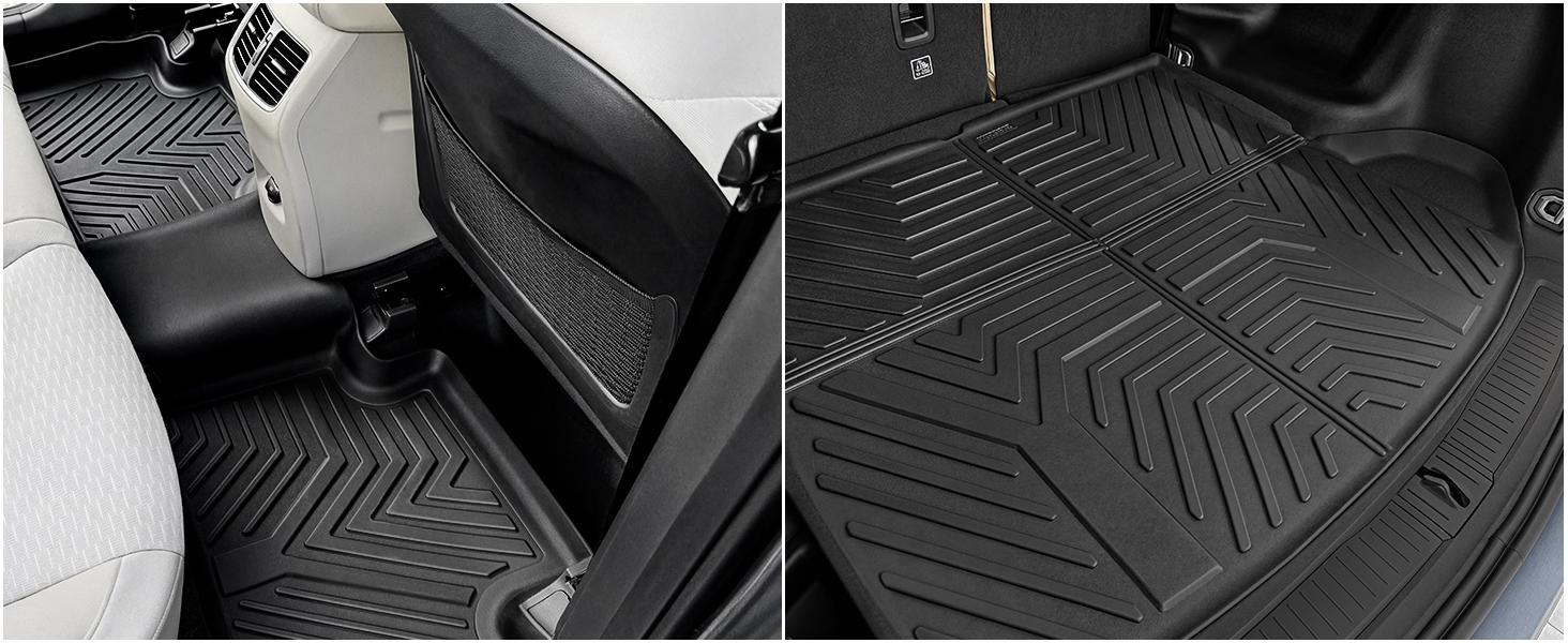 YITAMOTOR Floor Mats Compatible with Highlander, Custom Fit Floor Liners for 2014-2019 Toyota Highlander, 1st & 2nd Row YITAMOTOR Floor Mats Compatible with Highlander, Custom Fit Floor Liners for 2014-2019 Toyota Highlander, 1st & 2nd Row