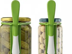 2 Pack Pickle Fork Pickle Grabber Tool-Pickle Picker for the jar, Kitchen Gadgets Pickle Gifts Suitable for Olives Green
