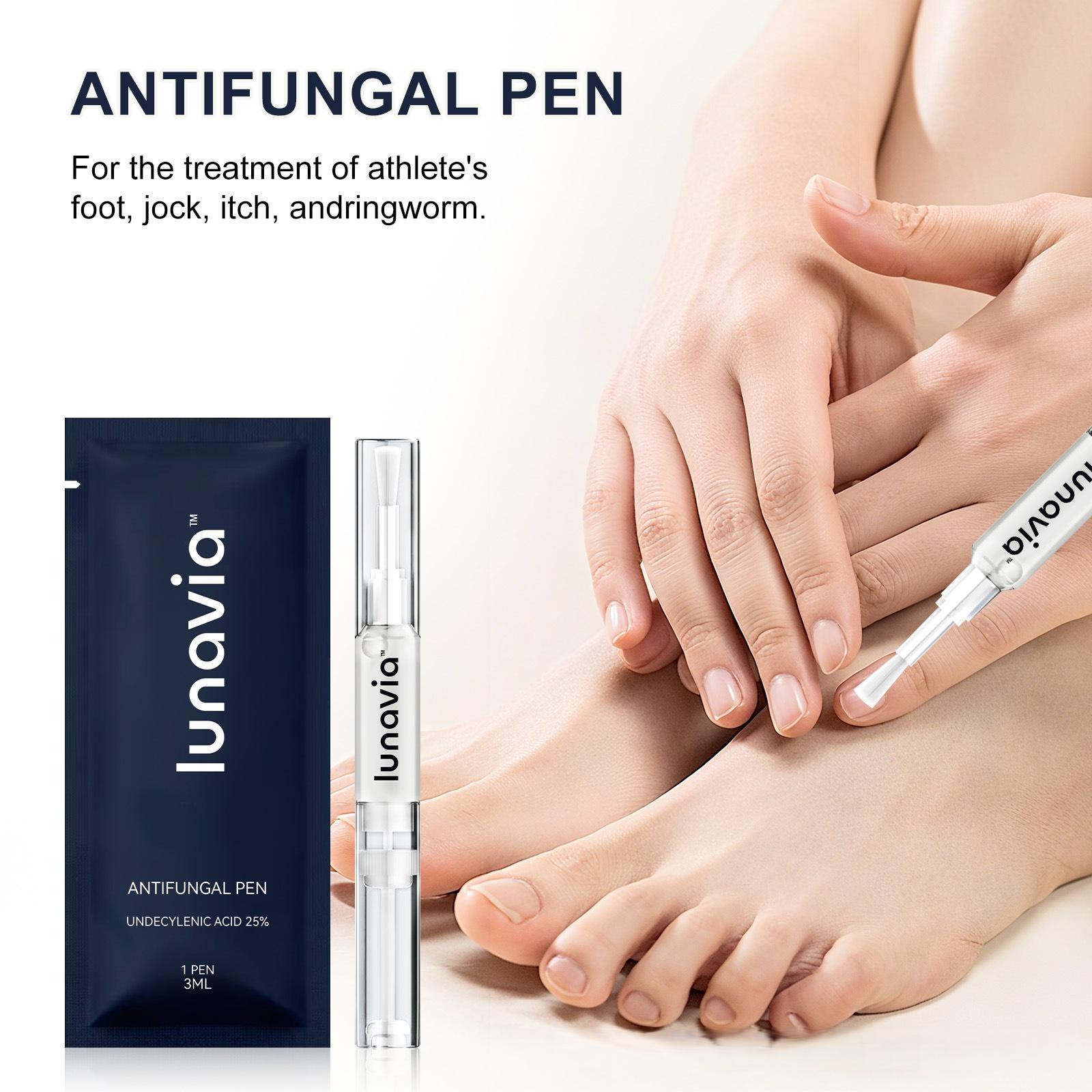 Lunavia Antifungal Pen UNDECYLENIC ACID 25% for Athlete's Foot Jock Itch & Ringworm Treatment 3ML