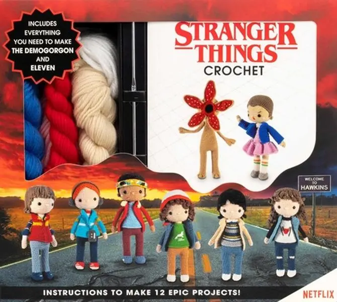 Stranger Things Crochet Book - Beginner-Friendly Amigurumi Crochet Guide, Editors of Thunder Bay Press, Mixed Media Craft Book for Lifestyle & Hobbies, Crochet For Beginner