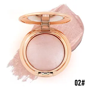 PHOFAY Shimmer Face Highlighter Makeup Powder, Gel to Powder Glow Finish, Long Lasting Luminous Face Body Highlighter