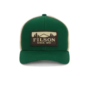 Filson Scenic Logger Mesh Cap in Pine & Brown