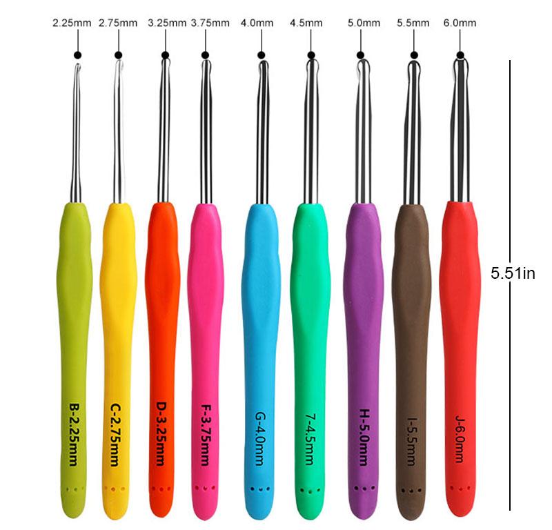 CozyKnots Crochet Starter Kit, DIY Kit, Knitting and Crochet, 58 pc tools