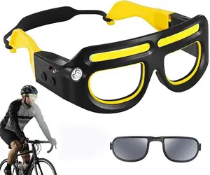 Ultra-Bright 230° Wide-Beam Rechargeable LED Glasses Headlamp with Motion Sensor & Gesture Control, 5 Lighting Modes, USB‑C Waterproof Hands-Free Light for Running, Camping, Night Work, and Safety Use