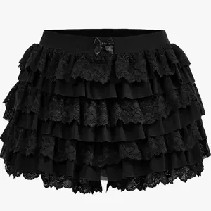 Women Lolita Bloomers Ruffle Shorts