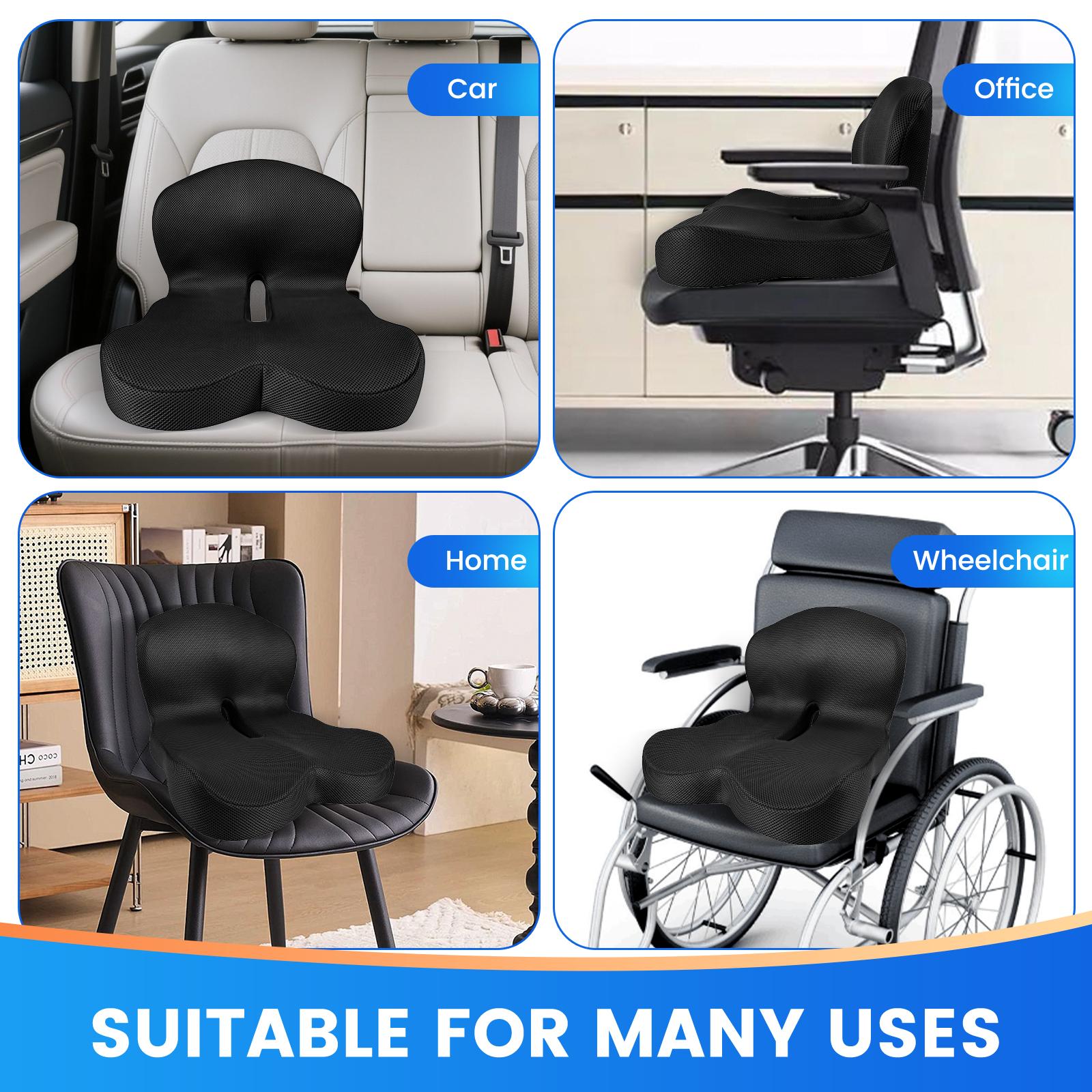 Seat Cushion for Truck Driver, Memory Foam Truck Seat Cushion with Adjustable Strap – Ergonomic Back Support & Sciatica Relief for Long Drives, Semi Truck Accessories Seat Cushion for Truck Driver, Memory Foam Truck Seat Cushion with Adjustable Strap – Ergonomic Back Support & Sciatica Relief for Long Drives, Semi Truck Accessories