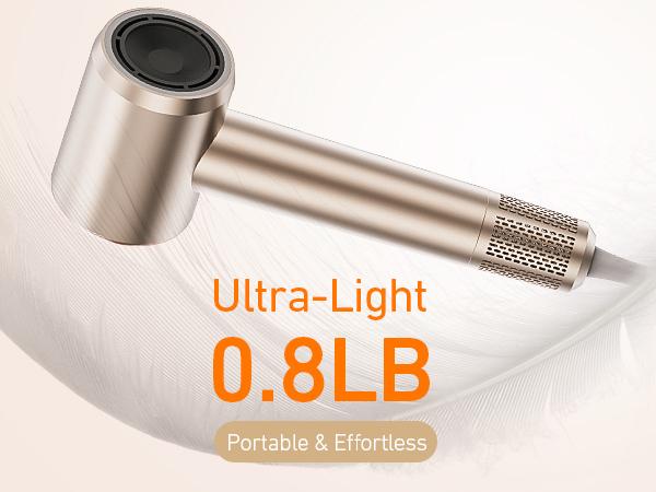 Maxodo 1400W High-Speed Hair Dryer with Ion Technology & Brushless Motor for Salon-Quality Drying 110,000 rpm 200 Million Ions Healthy Shine 360° Diffusers