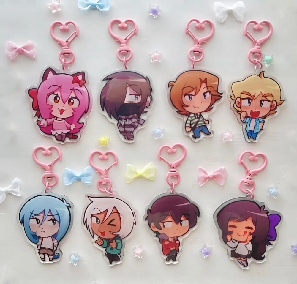 Mystreet Aphmau Keychain, Chibi Keyring Cute Accessory, Fun Charm For Backpack Or Purse | High Quality and Customer Favorite Items