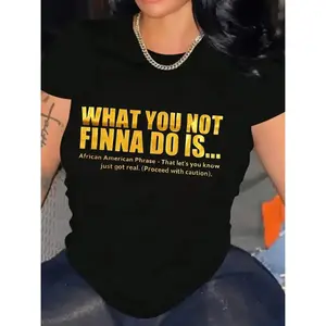 African American Women's Cultural TShirt with African AmeriCAN Lettering Round Neck Short Sleeve Casual Top for Spring Summer Fall Wear