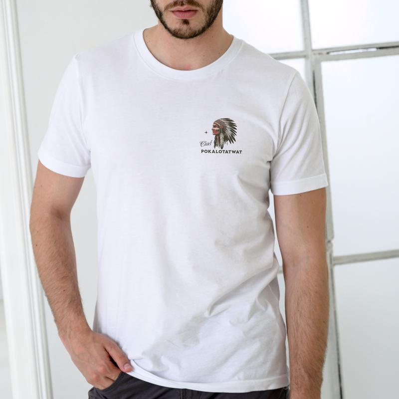 I'M CHIEF POKALOTATWAT FROM THE BANGAHOE TRIBE, Funny T Shirt, Unisex Cotton