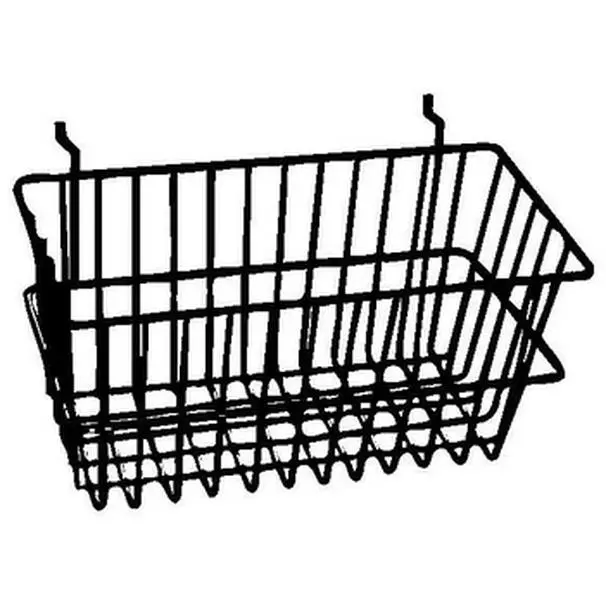 AMKO BSK17-CH Rectangular Narrow Storage Basket, Chrome Finish, 12x6x6 in, Home Organiser for Room Decor