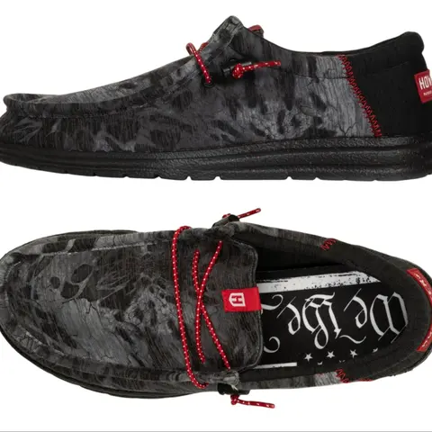 Howitzer Men's Slip-On Shoes Roam Slate Sneakers with Camo Print Footwear