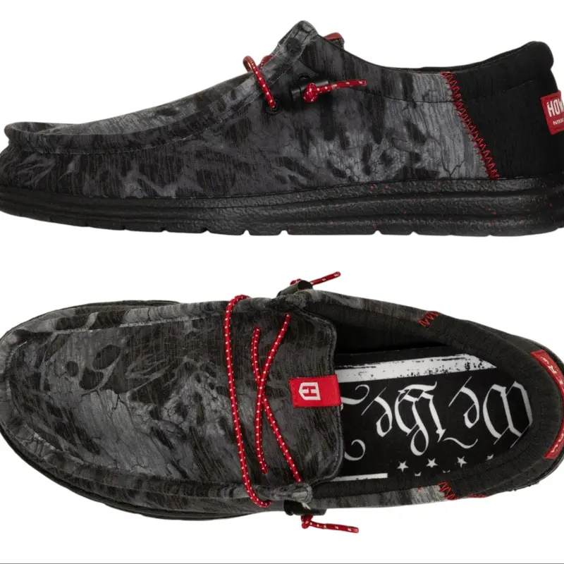 Howitzer Men's Slip-On Shoes Roam Slate Sneakers with Camo Print Footwear