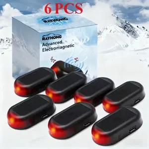 6-Pack - Solar-Powered Automatic Windshield Defroster for Winter, Ideal for Outdoor Parking Lots & Open-Air Environments