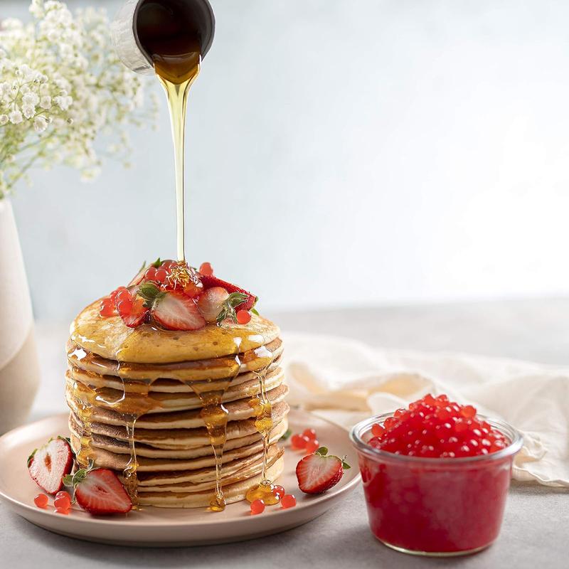 BREXONIC Boba Pearls, Pomegranate Popping Bursting Boba, Tapioca Pearls For Bubble Tea, No Artificial Colors (Pomegranate, 1 LB 1 Pack)