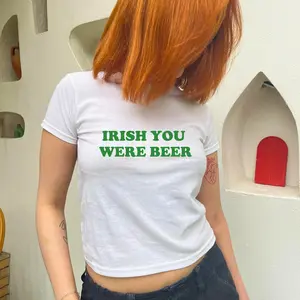 St Patricks Day Baby Tee Funny Irish You Were Beer Graphic