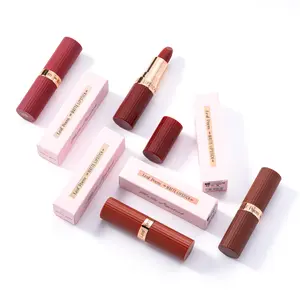 Leaf Poem 4-Color Matte Lipstick Long Lasting Translucent Waterproof Non-Transferable Lipstick for Everyday Use