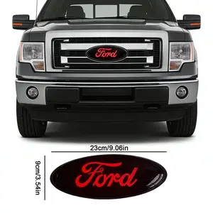 Ford LED Light-Up Emblem Dynamic & Static Modes Fits F150 F250 F350 Explorer 23x9CM Illuminated Logo Decoration Truck Decals truck accessories