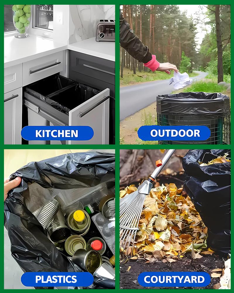 Scotts 33 Gallon  Disposable Non-Rip Black Large Drawstring Garbage Bags, Suitable for Large Kitchen Garbage Cans, Super Strong  Industrial, Garden, Home, Cleaning Supplies - Durable, Leak-proof, Easy to Use Trash bag