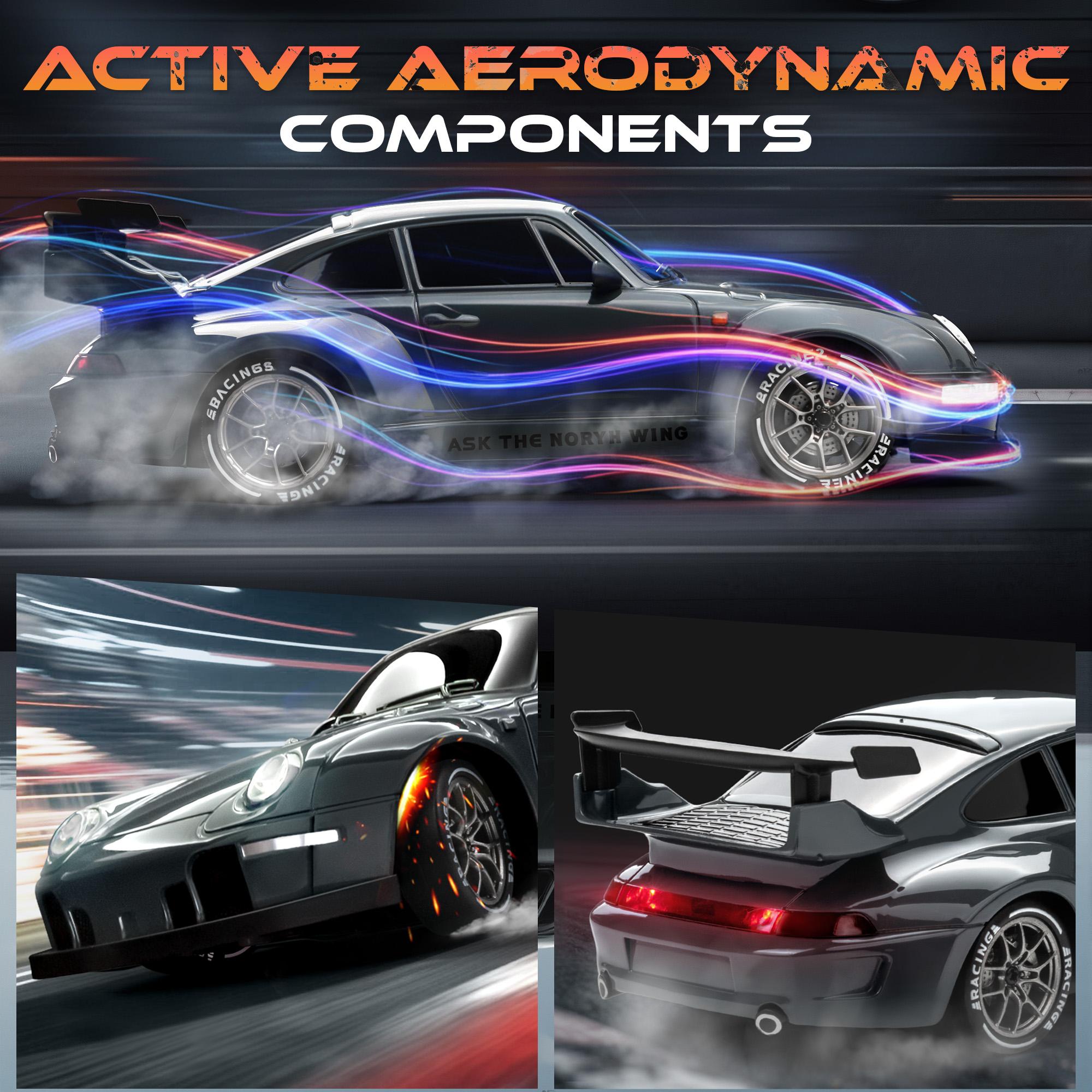 【RC-Kid's Gifts】2.4GHz Remote Control Car, 1:24 Scale RC Drift Car,4WD Racing Car With 2 Rechargeable Batteries & LED Lights,Remote Control Mode Easy for Kids & Beginners,Compact Portable Design,Fun Indoor & Outdoor Play Gift #Toys Gift Preferred Fro Kids