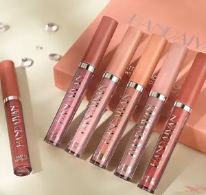 6 Pcs Red Matte Liquid Stick Set, Natural, Moisturizing, Plumper Lip Gloss Set, Long Lasting for lip color, with beautiful finish(A, 0.54 Ounce (Pack of 6))