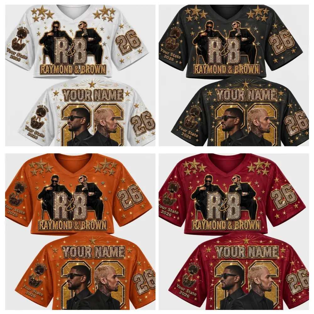 R&B Concert jersey, 2026 Tour Fan Apparel croptop Jersey, Concert Outfit