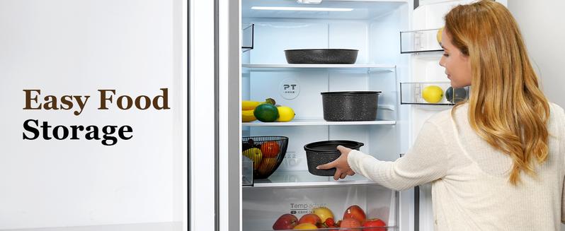 SODAY 15pcs Pots and Pans Set Non Stick, Cookware Sets with Detachable Handle, Nonstick RV Kitchen Cooking Set Removable Handles, Oven Safe,Stackable, Frying, Kitchenware,stock up on specials,Valentines Day gifts