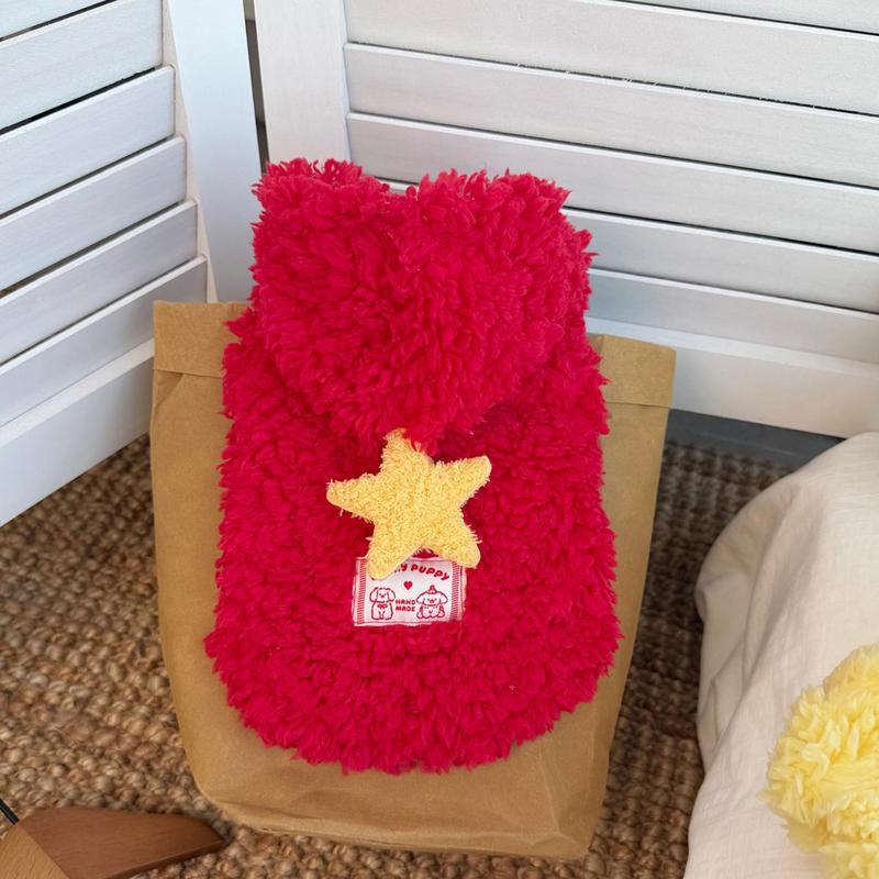 Pet Clothes Dog Cat Puppy Kitty Winter Warm Hoodie Star Series  Thickened For Small Medium Dog D00023
