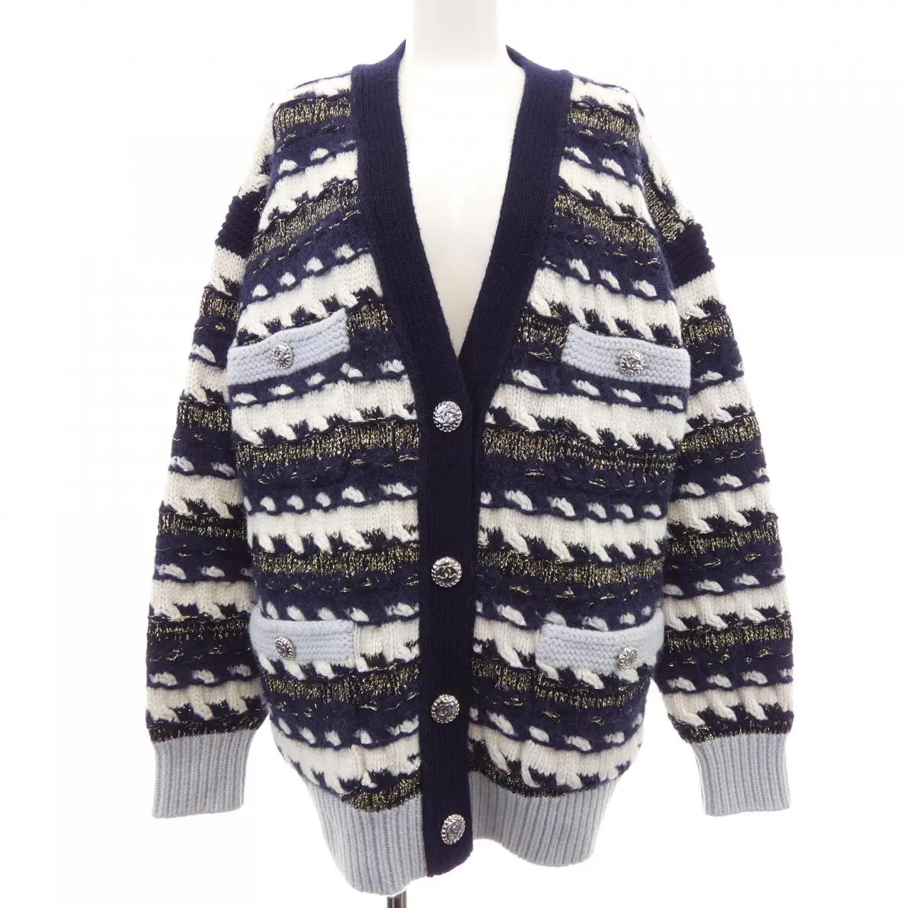 Pre-owned CHANEL Cashmere Small Leather Goods Cardigan