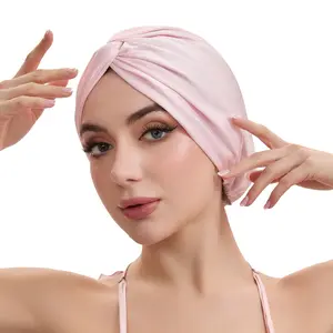 Adjustable Double-Layer Satin Bonnet for Long Hair & Braids - Non-Slip Silky Sleep Cap