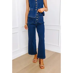 The Adele High Waist Jean In Dark Wash