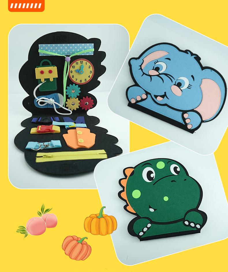 Animals Felt Board Set  Felt Board  Interactive Play Kit Wall Hanging Gift Birthday gift Travel Friendly
