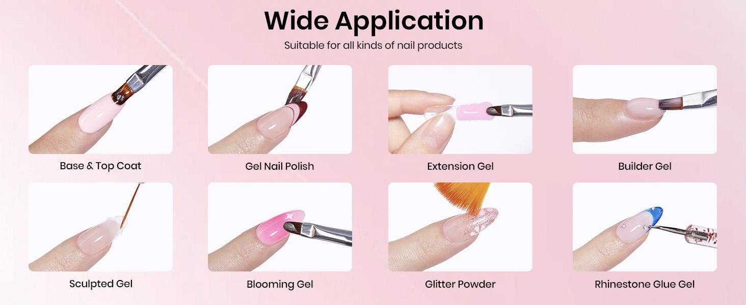 Beetles Spring Nail Art Brushes Kit, Nail Dotting Tools, Nail Drawing Pens, Nail Dust Brush, Striping Nail Art Liner Brushes, Nail Art Pens with Nail Brush Holder Starter Nail Art Design Manicure Cutics Set newyearnewme taste of spring