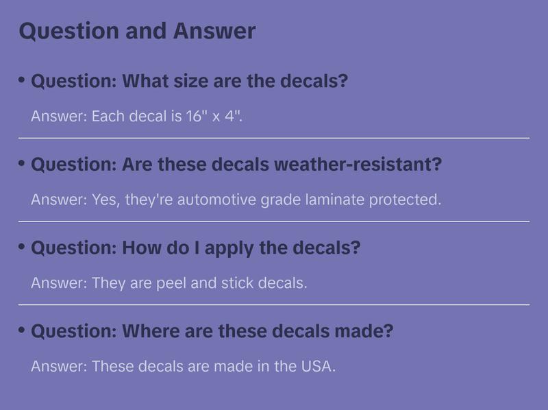 FX4 Off Road Black Bullet Decal Replacement Sticker F 150 Bedside