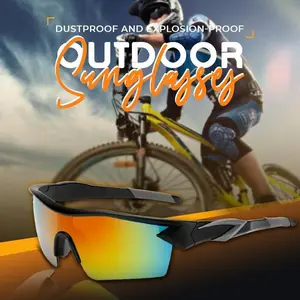 Outdoor Cycling UV Protection Sunglasses - Polarized HD Lens, Dustproof & Explosion-Proof, Unisex Design for Sports & Outdoor Activities