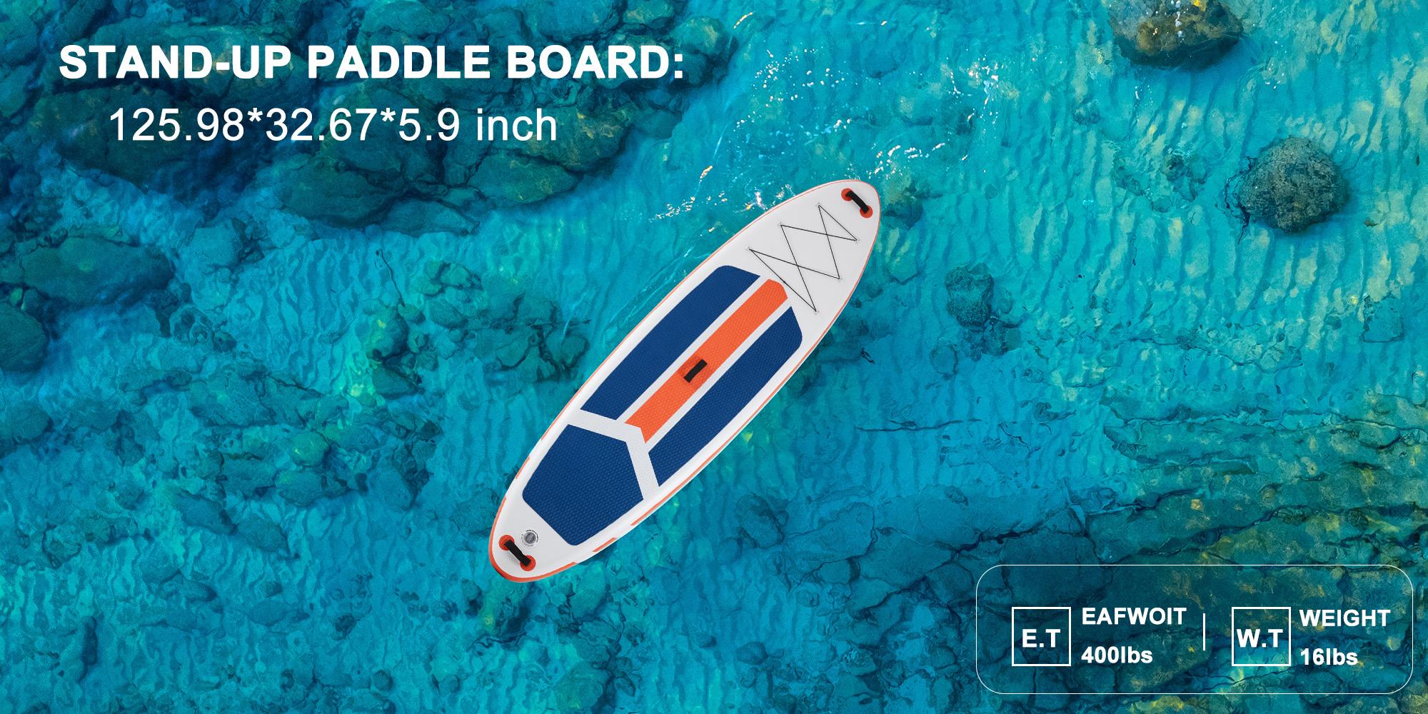 【Deal】Premium SUP Inflatable Stand Up Paddle Board with 2-in-1 Paddle, Wide Stable Design, Non-Slip Comfort Deck for Adults & Youth