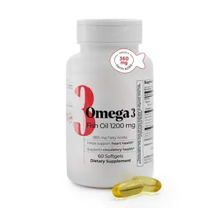 Omega-3 Fish Oil 1,200 mg 216 EPA - 144 DHA, 60, 100, and 200 softgels
