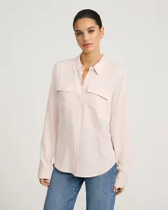 Express Twill Double Flap Pocket Rolled Sleeve Utility Portofino Shirt