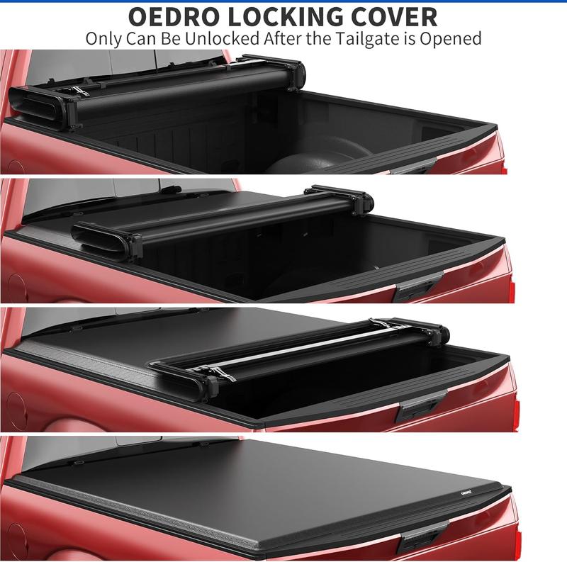 [Fits 2015-2025 Ford F-150] 5.5 Ft Bed, Soft Quad Fold Truck Tonneau Cover