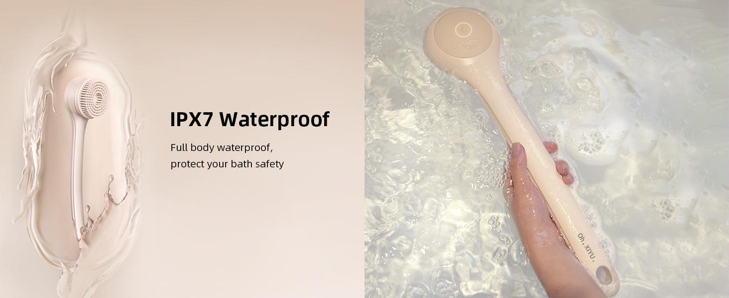 XiyuYouth Electric Body Scrubber Back Brush for Shower, Long Dual Handle Waterproof Exfoliating Back Scrubber with 3 Heads & 2 Speeds, Cleansing & Massaging Home Spa Set, Body Care Tool Gift for Men & Women XiyuYouth Electric Body Scrubber Back Brush for Shower, Long Dual Handle Waterproof Exfoliating Back Scrubber with 3 Heads & 2 Speeds, Cleansing & Massaging Home Spa Set, Body Care Tool Gift for Men & Women