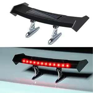 Solar LED tail light for cars—bright flashing warning lights that prevent tailgating, feature a strobe/leader light effect, and create an aircraft ambiance.
