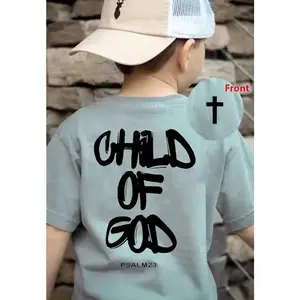Child Of God Youth Shirt, Christian Western Graphic Tee, Trending Summer Style, Soft Cotton, Made In USA, For Youth & Adult