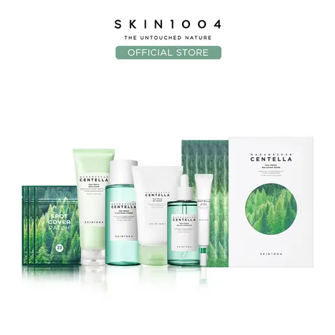 [SKIN1004 Official Shop] Tea-Trica SOS Acne Care Set | SOS Spot Care, Oil Control & Acne -Prone Skin Routine | Korean Skincare