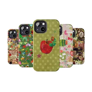 Hungry Caterpillar Phone Case Set, apple butterfly plaid bugs green polka “ONE DAY I AM GONNA GROW WINGS” Eric Carle collage vibes, baddie aesthetic gift play now, iPhone 17 16 15 14 13 12 Pro Max Plus X, Galaxy S25 S24 S23 S22 S21 Ultra