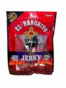 FUEGO El Ranchito Crunchy Beef Jerky Net Wt. 2 oz