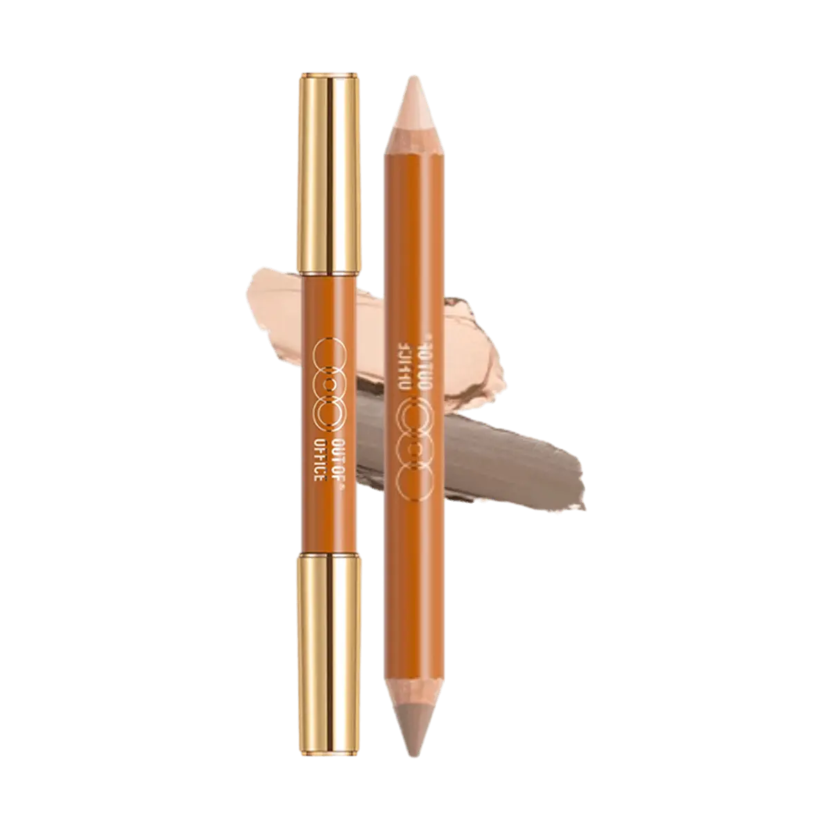 OUT OF OFFICE Dual-Ended Contour Stick - Highlight & Conceal for All Skin Tones #01 Bright Skin + Cement Gray