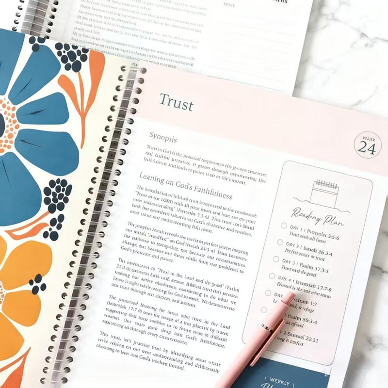 2026 The Bible in One Year| 52 Week Guided Bible Study & Daily Reading Plan| Spiritual Companion & Journal for Adults & Teens| 8.5" x 11" Notebook faith-inspiring book