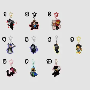 Forsaken acrylic keychains, gifts for forsaken fan: Elliot/ Chance/ itrapped/ 007n7/ Shedletsky/ Twotime/ Guest 1337/ Veeronica/ Mafioso/ Dusekkar