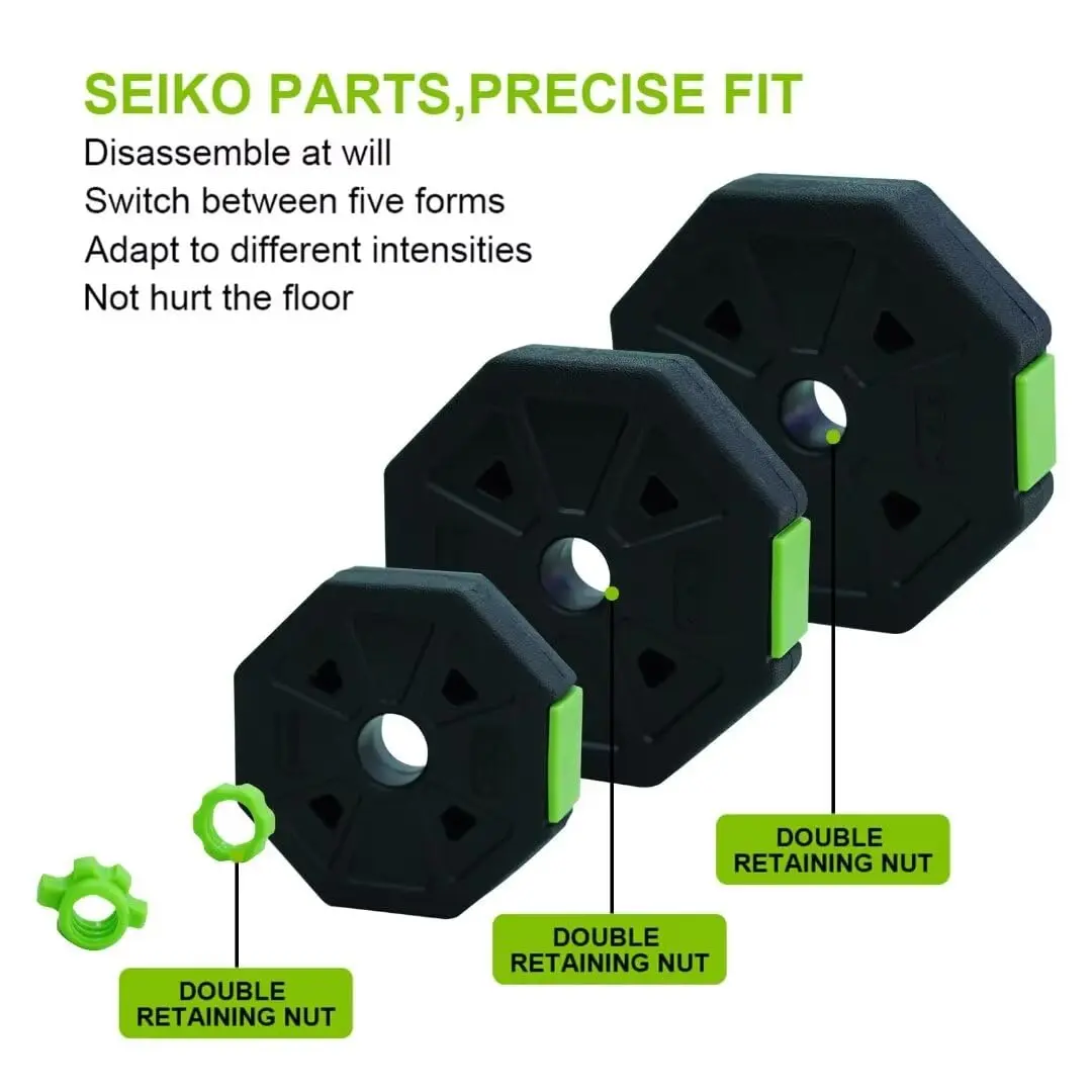 30kg/66lb 4-in-1 Adjustable Weight Set – Dumbbells, Barbell, Kettlebells & Push-Up Stand – Complete Home Gym Free Weights for Strength Training, Body Building – Perfect for Men & Women