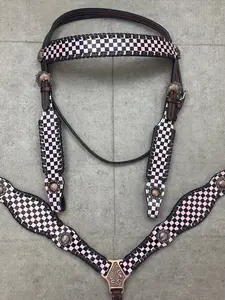 Light Pink Checkered Tack Set